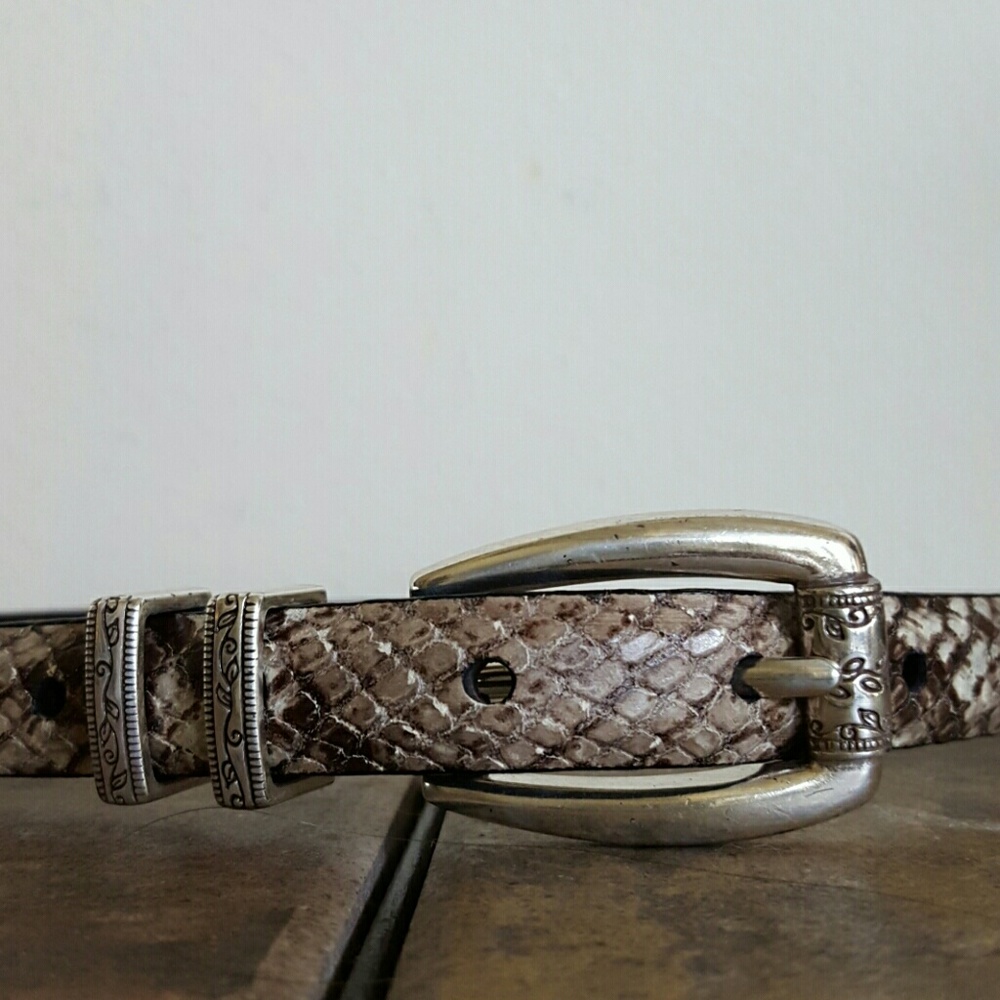 Brighton Snakeskin Belt